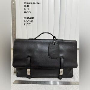 Gucci Black Leather Briefcase
